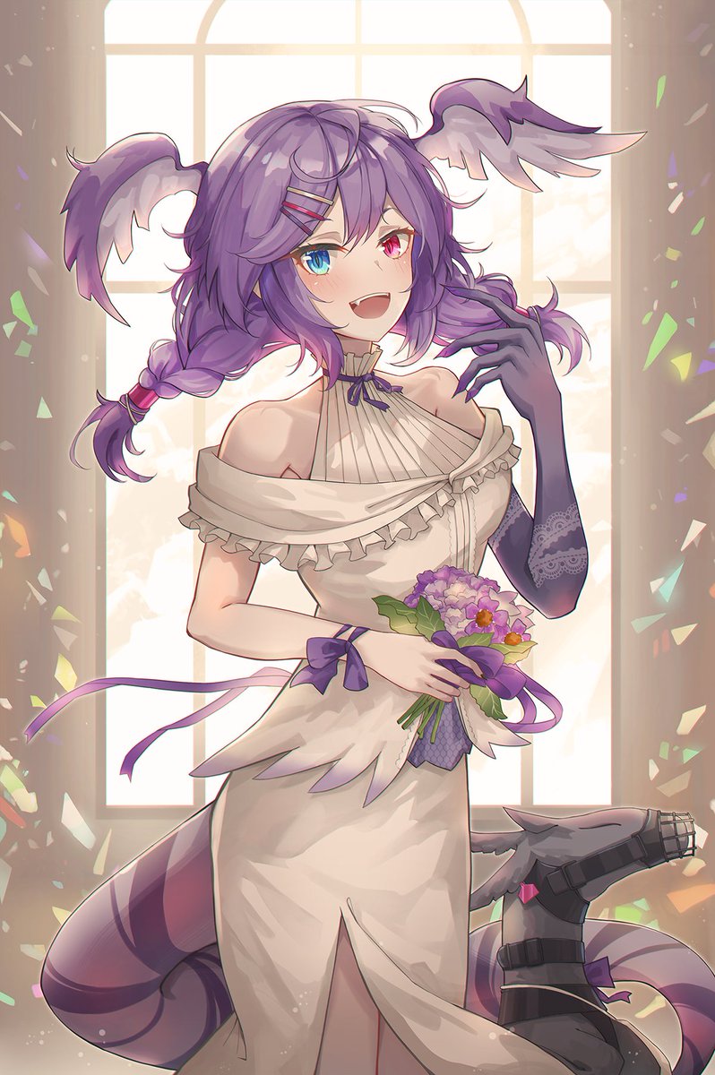 Apenas empezó el día y ya “se va” Selen Tatsuki lastimosamente no de la manera en que se merecía, genuinamente espero le vaya mejor a dónde vaya.
🐉💜

 #NijiEN