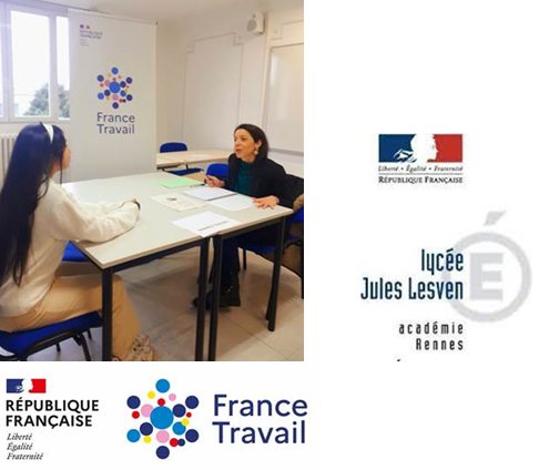 France Travail Brest Iroise prépare 27 lycéens de 2nd professionnelle des métiers de la mode et du vêtement au lycée Jules Lesven de Brest. #LesvenJules 
➡️Objectif : connaitre les codes de l’entreprise, et les savoir-être à adopter pour décrocher un stage. #FranceTravail