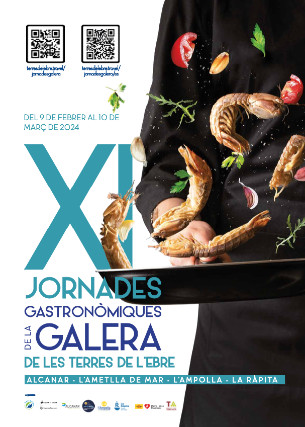 El 9/2 es dona el tret de sortida a les XI Jornades Gastronòmiques de la Galera de les #TerresdelEbre! Fins al 10/3, gaudiu dels deliciosos menús dels restaurants de #l'AmetlladeMar #lAmpolla #laRàpita i #Alcanar. 🦐

ℹ️ tuit.cat/Z5kGR 

<a href="/terresebretur/">Terres de l'Ebre</a> <a href="/doterraalta/">CRDO Terra Alta</a>