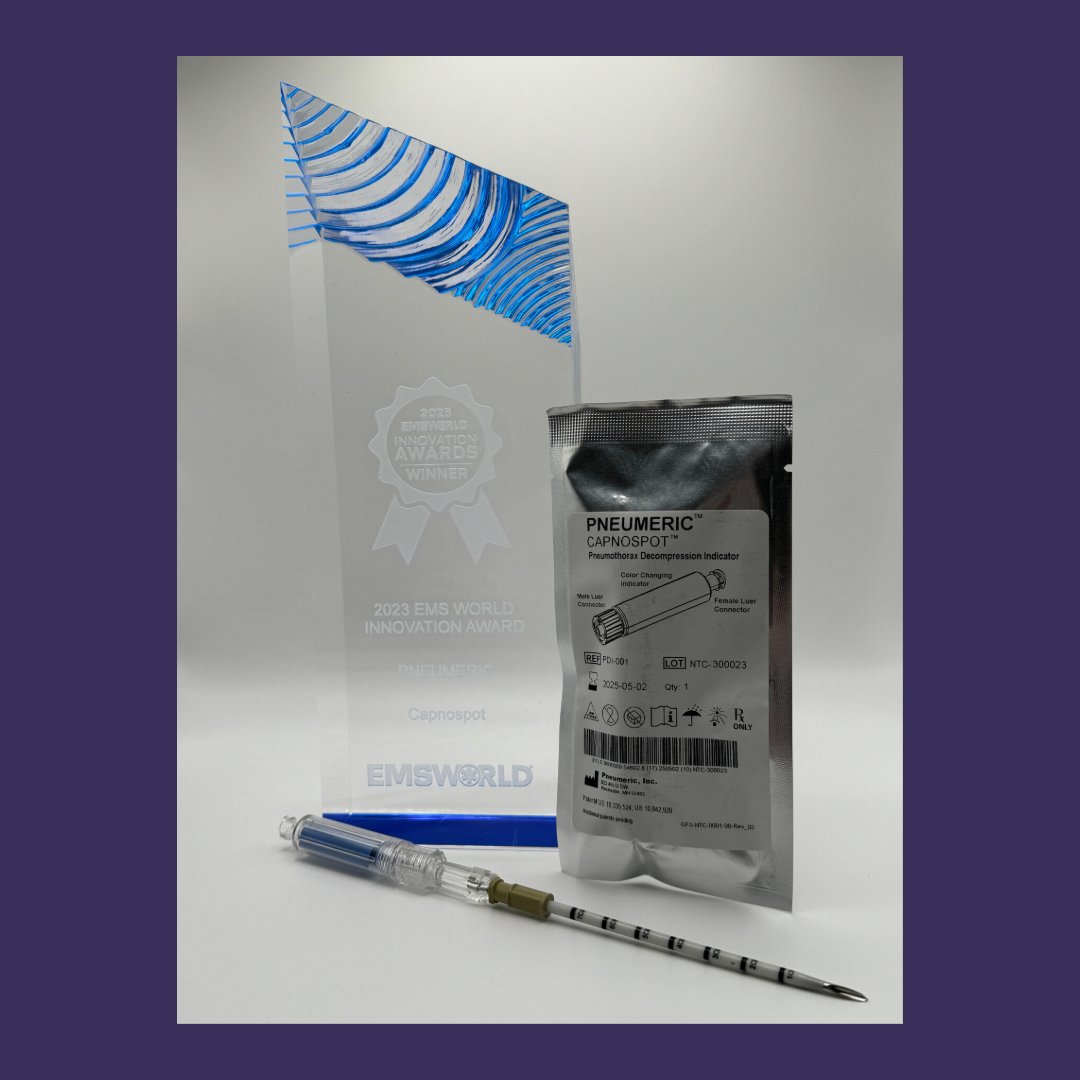 PneumericInc's tweet photo. @PneumericInc would like to thank @EMSWorldOFCL and the judges whom voted our Capnospot® device as an Innovation Award recipient. https://t.co/8WN7LnQy37