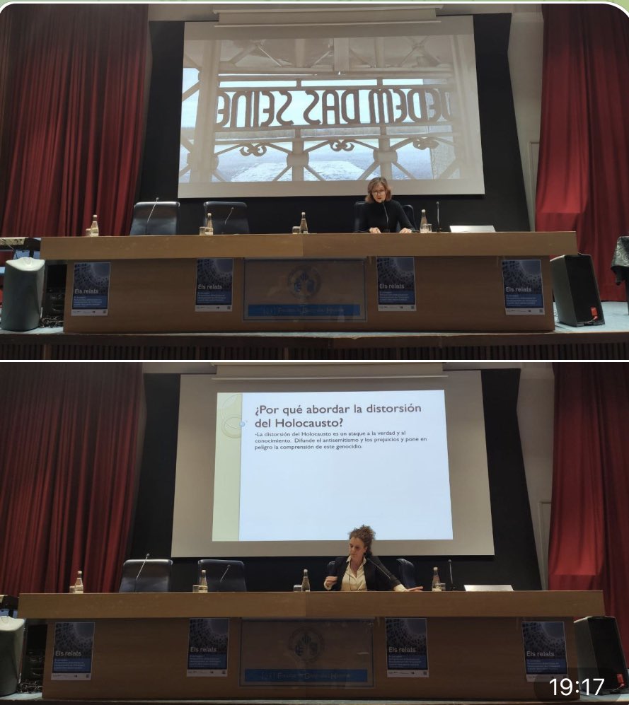 GVA_Cefire's tweet photo. ⏩ Primera sessió de les #JornadesHolocaust del #CEFIREVALENCIA amb Rosa Méndez de @SefaradIsrael que reflexiona sobre com ensenyar l'Holocaust i, Ana R Calero que ens parla del supervivent Ivan Ivanji. https://t.co/7MUneP9dha