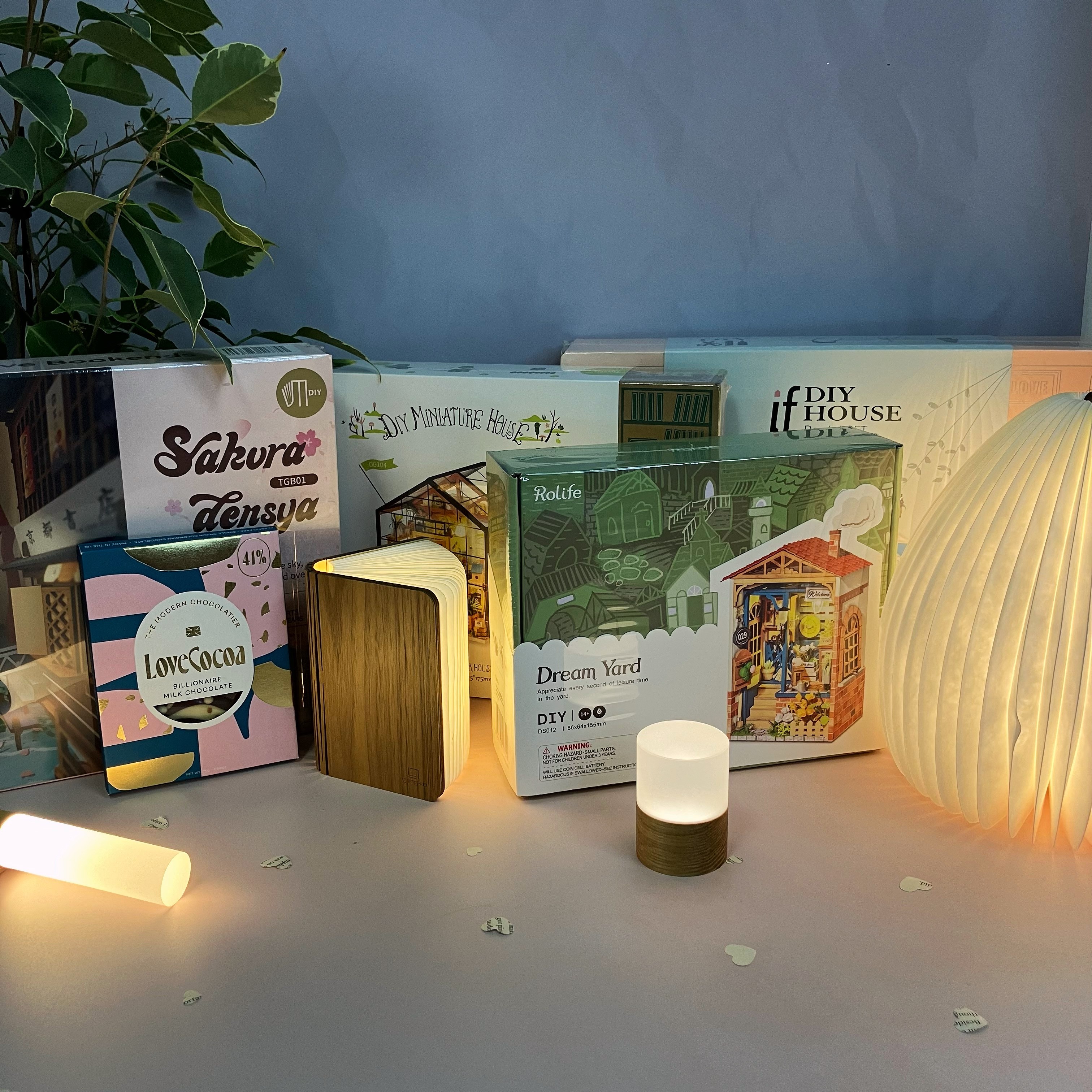 Reading Book Light Wooden Finish Rechargeable Willoughby Book Club WBC –  The Willoughby Book Club