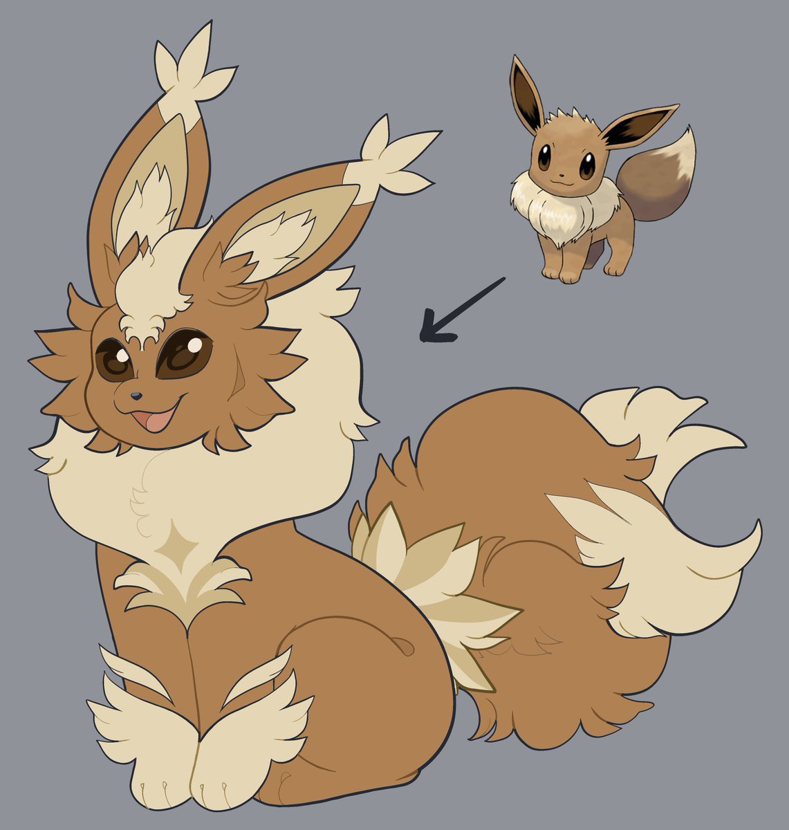 GioGlown's tweet photo. Normal type eeveelution design for my friend in our PTU campaign
#pokemon #pokemonart #eeveelution #eevee #fanmadedesign https://t.co/d6dp0noamH