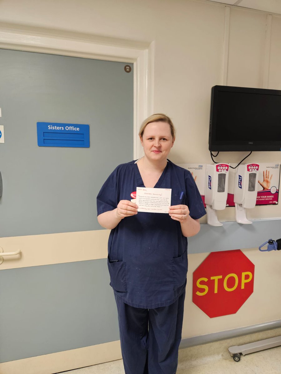 Amu 1 Ward Manager Charlotte Gannaway received a nomination for herself and her colleague Sister Sophie Bryant-Miles  ❤️ thank you for #supportingourstudents #futureworkforce