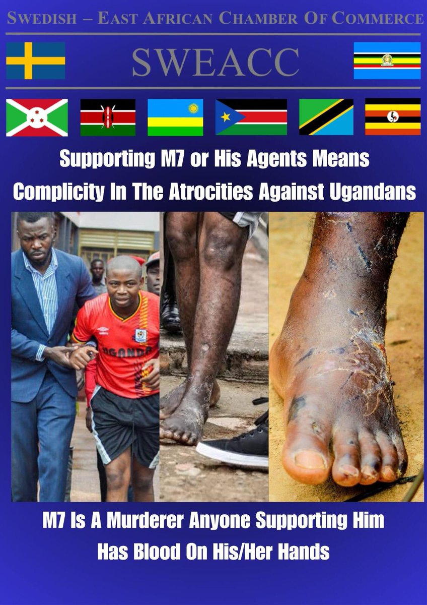 @UN #Ugandans call upon @SWEACC1
 @Sida
@SWEACC to withdraw from dealing with dictator museveni
All the torture happening in Uganda is due to those who do business with #DictatorM7
@SwedeninUG handoff from Uganda
#StopBusinessWithM7