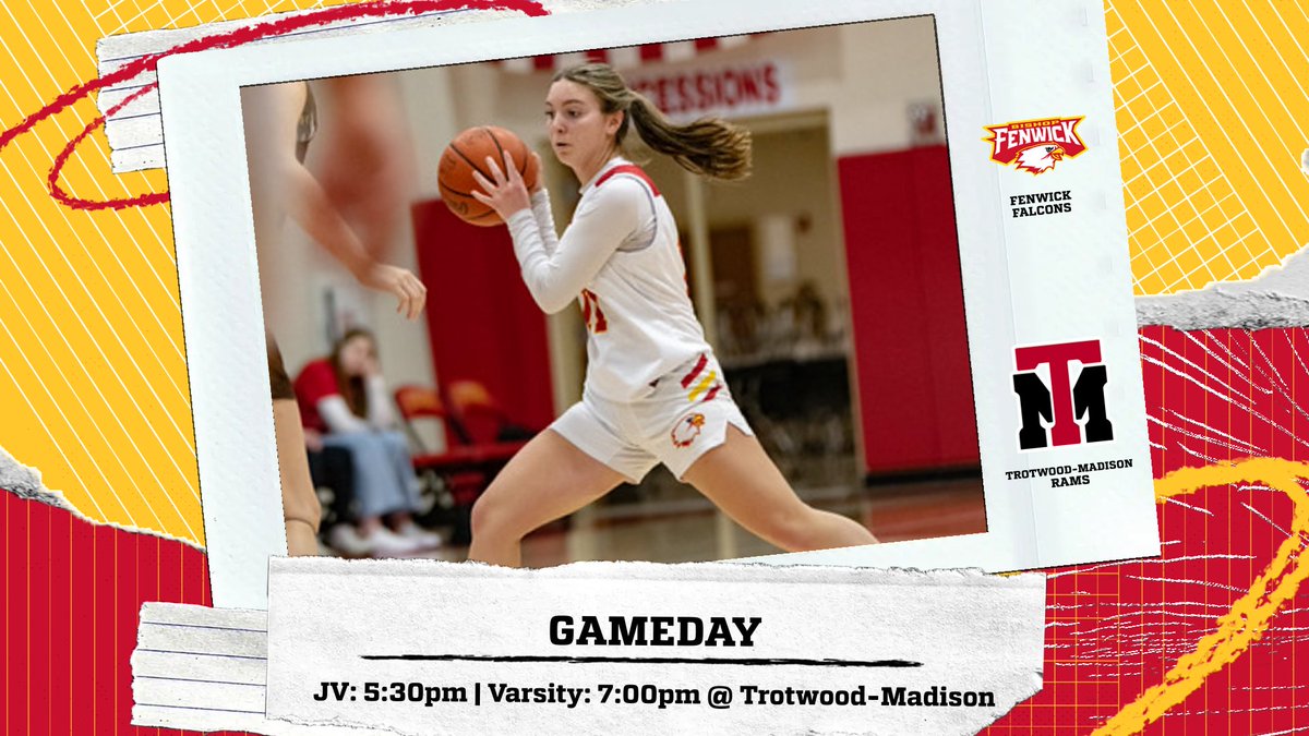 Our girls' basketball teams travel to Trotwood to take on the Rams tonight! JV starts at 5:30pm and Varsity at 7:00pm! Get to Trotwood and cheer on our Falcons! #gofalcons