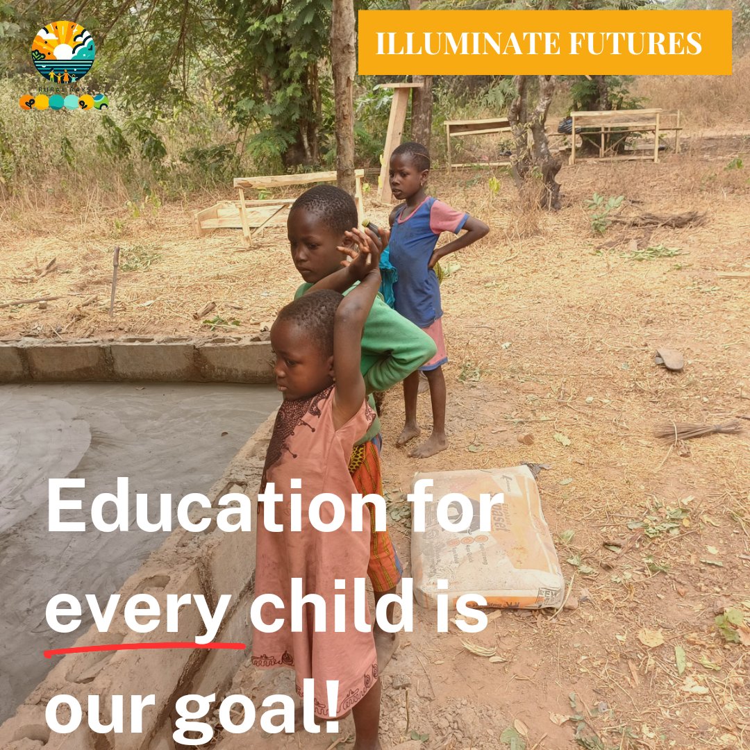 We're reviving hope to children in isolated villages. The children can't wait to begin learning as they watch their learning space being prepared.  
#EducationForEveryChild is our goal. 

#IlluminateFutures #EducationInitiatives #SDG42030 #RuralRaysAfrica