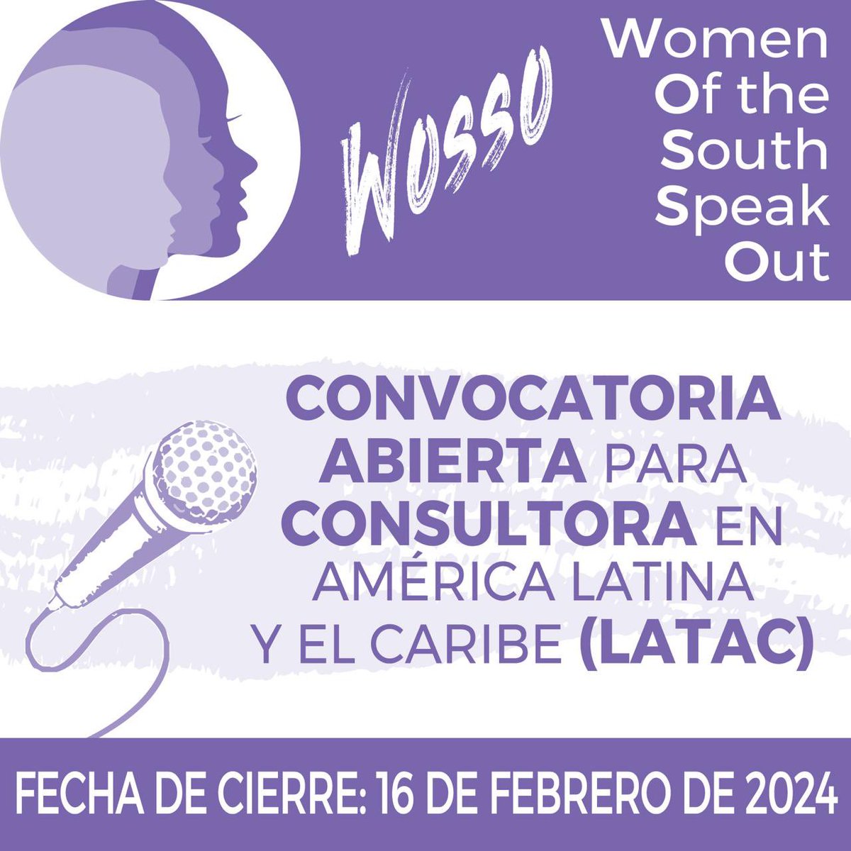 #WOSSO seeks the expertise of a Latin America and the Caribbean (LATAC) expert to undertake a 15-20 day consultancy on enhancing meaningful engagement with LATAC as part of its exciting new project. Click the link for more info wosso.org/2024/02/05/cal…