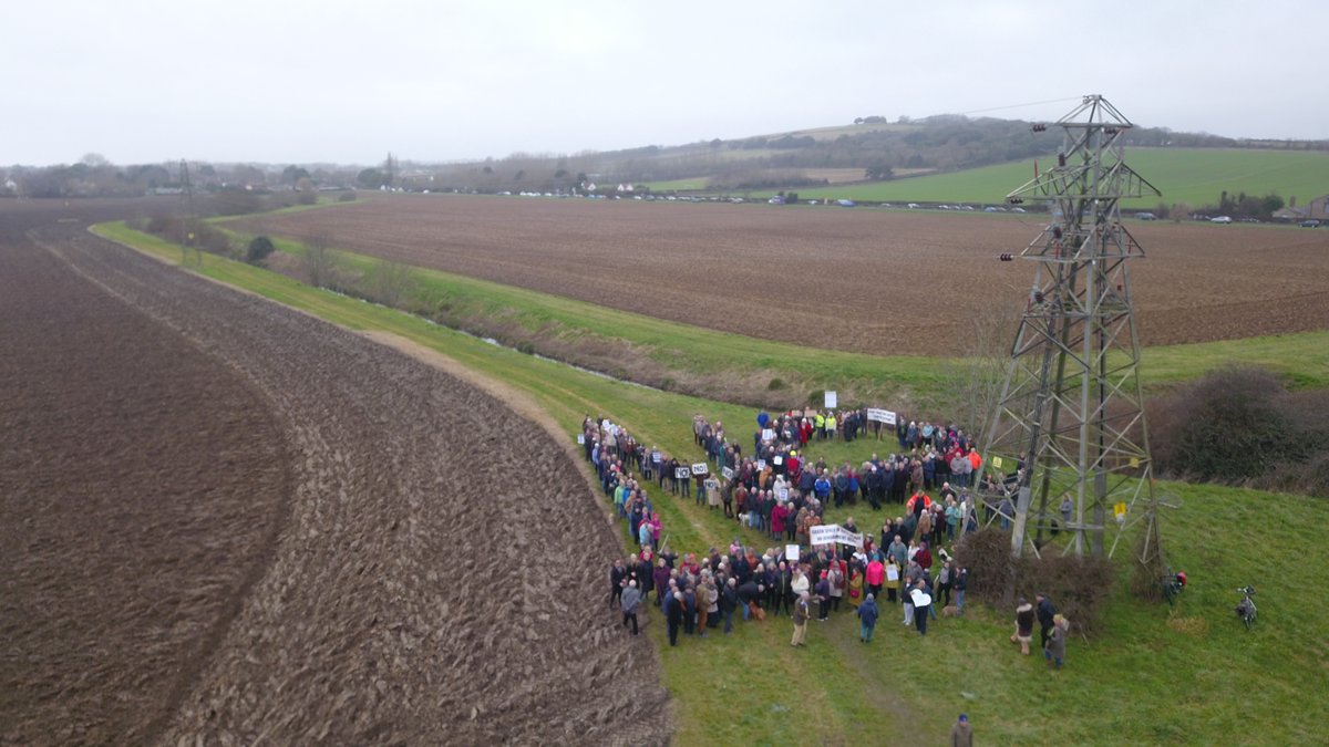 Over three hundred local residents, community leaders and campaign supporters joined together with me on Chatsmore Farm on Saturday. Thank you. We sent a clear, united message ahead of the Planning Inspector hearing Persimmon’s appeal: we do not want Goring Gap concreted over!