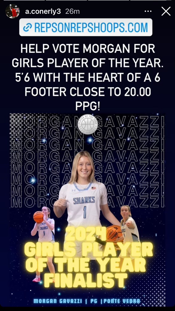 1 on 1 ... Your Shot On Your Terms (@1on1yourshoton1) on Twitter photo Repsonreps Hoops
<a href="/MorganGavazzi/">Morgan Gavazzi</a> up for Player of the Year in Jacksonville, FL
<a href="/RVGDag/">The Real Voices of the Game Productions</a> <a href="/Repsonreps__/">RepsOnReps ā¢ļø</a>
<a href="/OliviaSchmitt30/">Olivia Schmitt</a>
<a href="/LillyTaulelei/">Lilly Taulelei</a>
<a href="/SauceRVG/">Tanner</a> Repsonreps Hoops
<a href="/MorganGavazzi/">Morgan Gavazzi</a> up for Player of the Year in Jacksonville, FL
<a href="/RVGDag/">The Real Voices of the Game Productions</a> <a href="/Repsonreps__/">RepsOnReps ā¢ļø</a>
<a href="/OliviaSchmitt30/">Olivia Schmitt</a>
<a href="/LillyTaulelei/">Lilly Taulelei</a>
<a href="/SauceRVG/">Tanner</a>