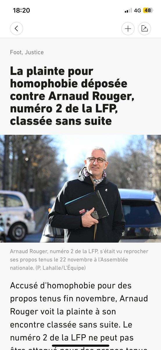 Bonne nouvelle pour Arnaud Rouger qui a toujours sincèrement lutter contre l’homophobie. Nos sommes beaucoup à en témoigner.Encore une plainte (des mêmes) qui ne cherchent pas à lutter contre l’homophobie...J’en ai aussi payé les frais (mais acquitté au tribunal de Paris en 2023)