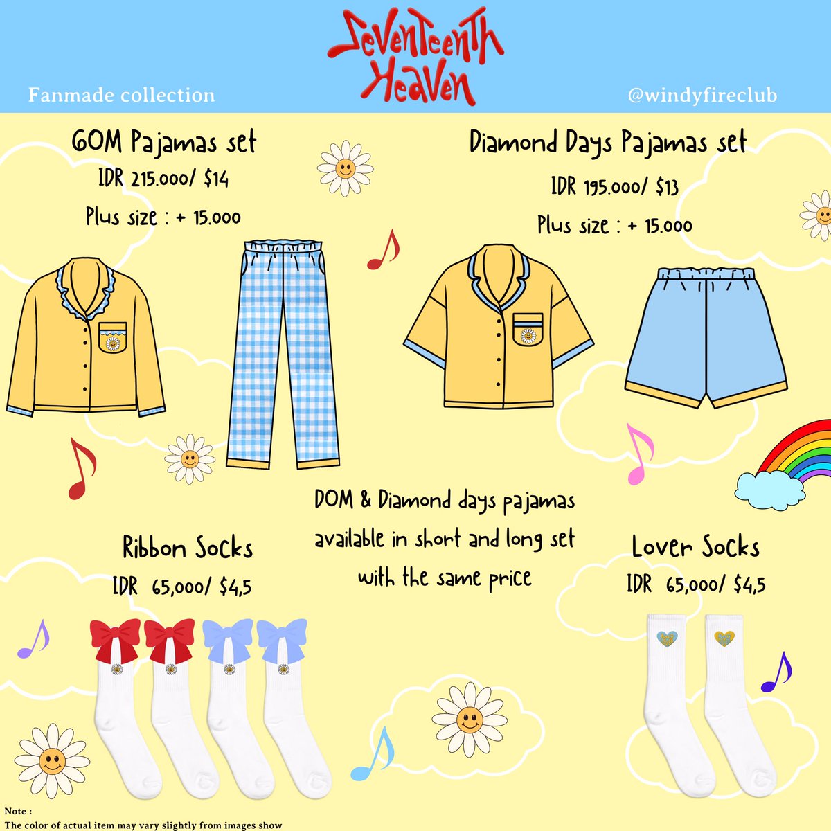 Fandomentalisst's tweet photo. [USA GO 🇺🇲/PLS RT]
PRE-ORDER SEVENTEEN - Heaven Pajamas collection 🌈 by @windyfireclub 
Deadline: 2/18/2024
Prices, sizes etc in photos. 
COMMENT OR DM TO CLAIM
form will be created after more interest is seen ☺️ 
#seventeen #svt #svtseventhheaven #azirasgointerestcheck https://t.co/9wZ4nZZv5T