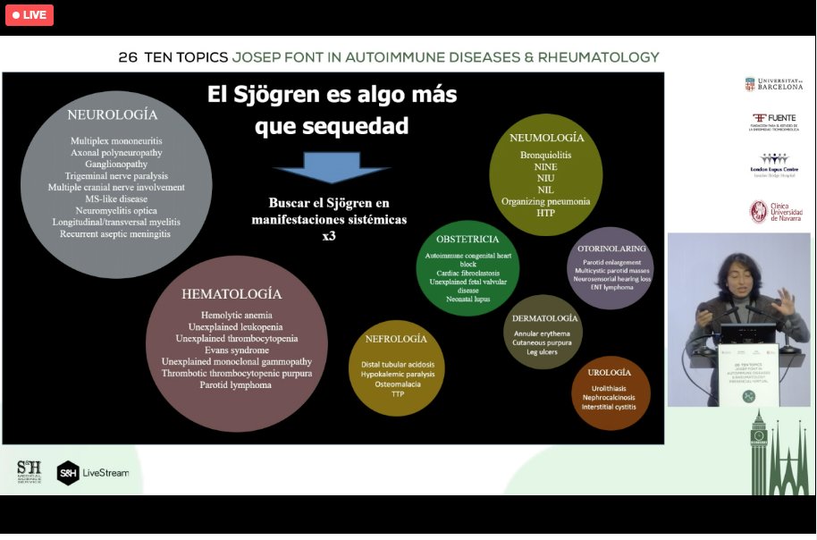 aesjogren's tweet photo. Muchas gracias @p_brito_zeron @ por destacar la complejidad de #Sjögren con casos reales, durante el #TenTopics
🙌 Gracias también a la organización por contar con las asociaciones de pacientes como @aesjogren 

Seguimos avanzando 🙌💙💙💙 https://t.co/IrazW4xnj2