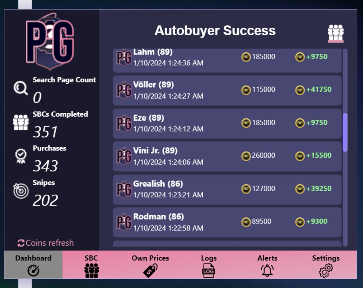 PitchGrinder's tweet photo. Does anybody want to try our software for FREE? Our software helps you make ultimate team coins & completes hundreds of SBC's minutes.

✅Like & Comment your console to enter. 

🎮We are giving out (5) Free Licenses!!

Winners will be chosen in 24 hours! Good luck. 🚨