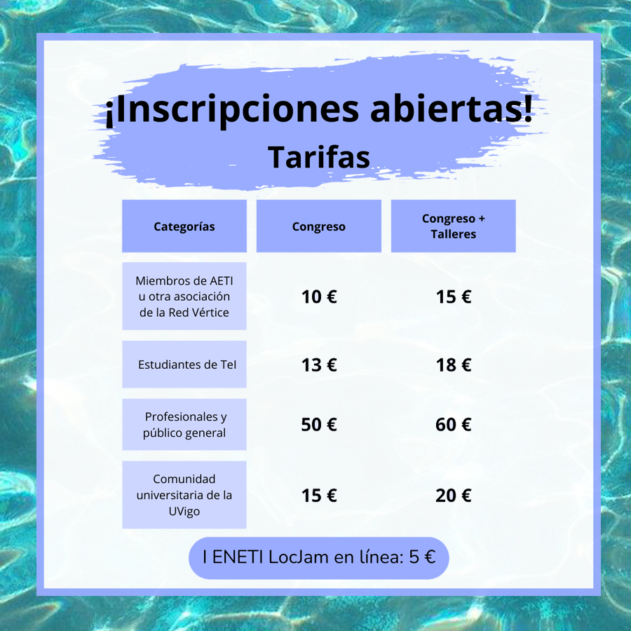 ⚠️ ¡Atención, atención! ¡Abrimos la inscripción! ⚠️

🗓 Desde hoy (lunes 5) hasta el último día de febrero (jueves 29) se podrá formalizar la inscripción al XXI ENETI 2024.