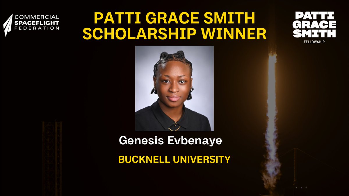 Meet Genesis, a Bucknell University Computer Engineering and Management student, and one of 3 recipients of the 2024 @PGSFellowship scholarship! @BucknellU Learn more and register at: cstconference.space