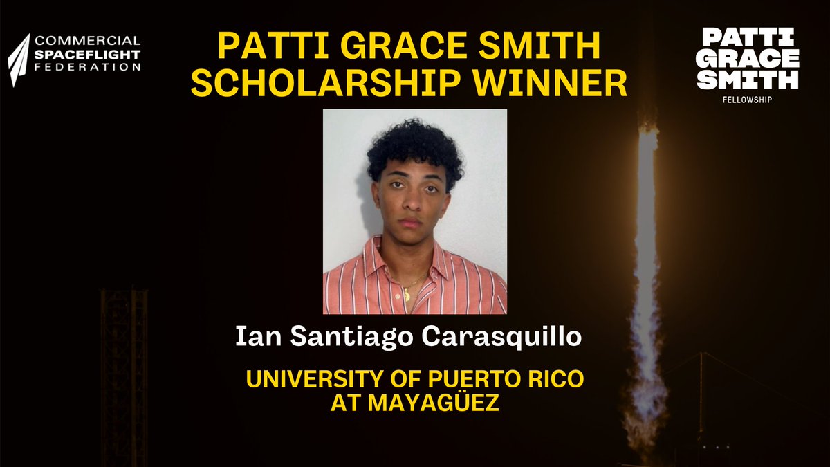 Meet Ian, a University of Puerto Rico at Mayagüez Mechanical Engineering student, and one of 3 recipients of the 2024 @PGSFellowship scholarship! @UPRM Learn more and register at: cstconference.space