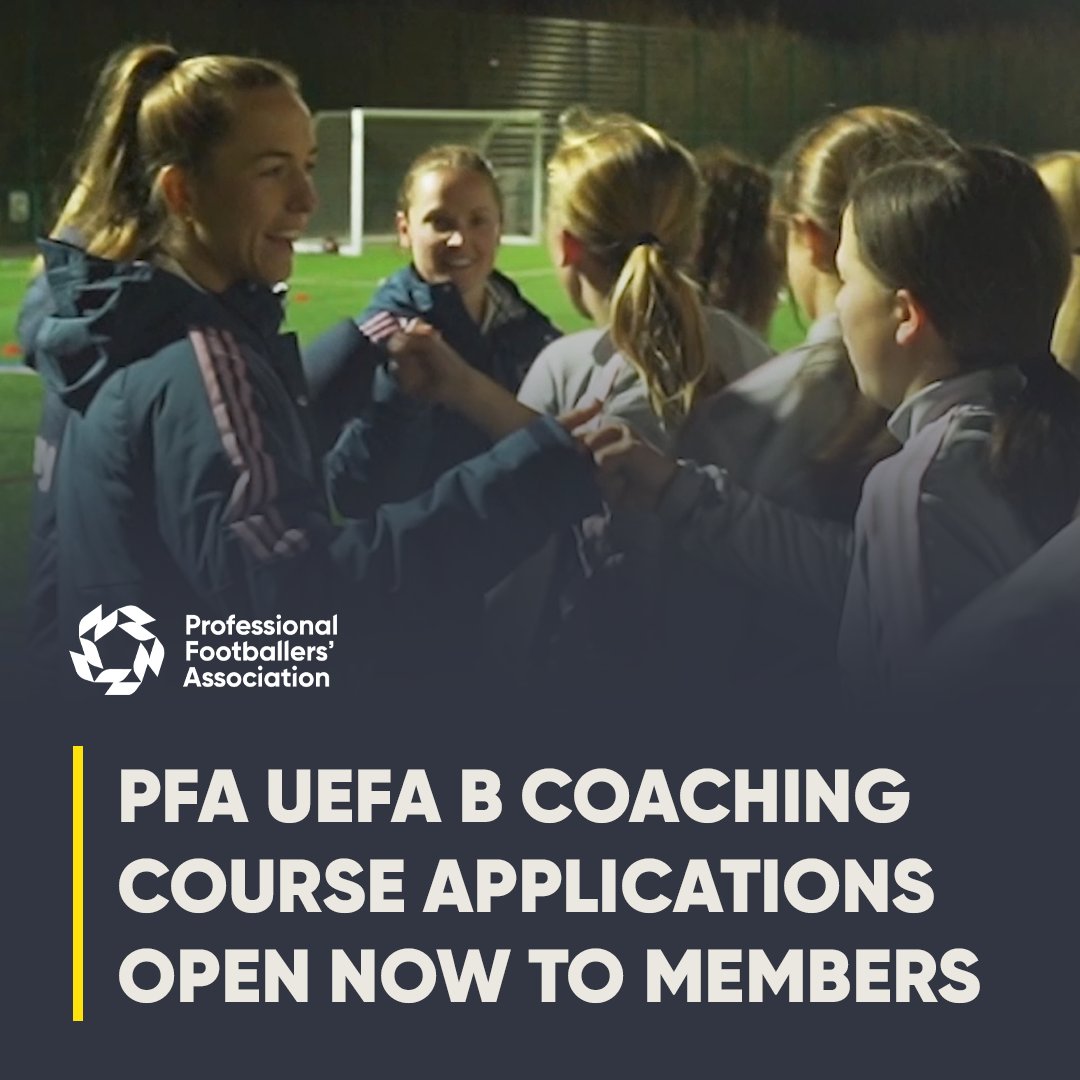 For PFA members currently playing in the WSL, applications are now open to start your PFA UEFA B coaching qualifications! Find out more here ⤵️ thepfa.com/players/coachi…