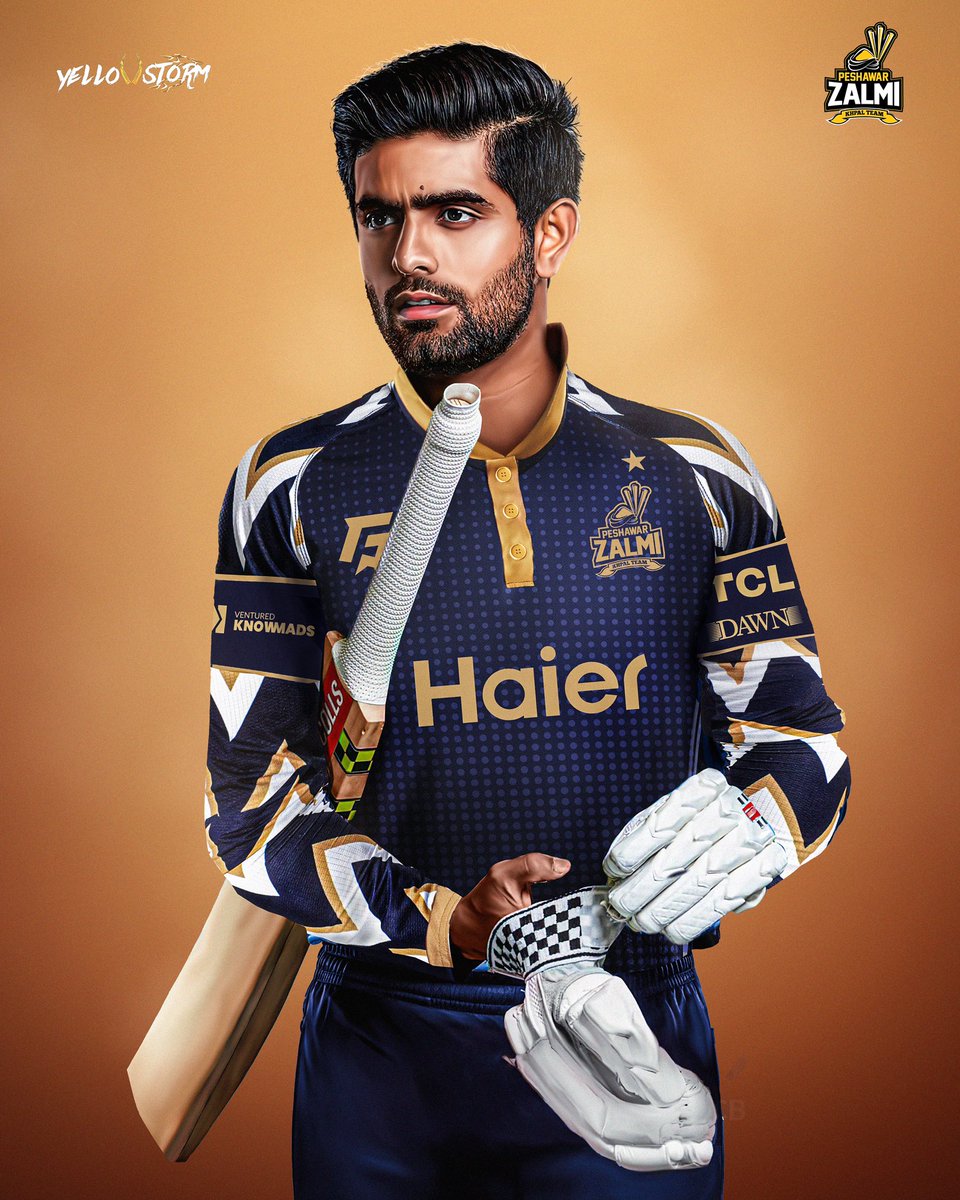 𝐒𝐭𝐞𝐩𝐩𝐢𝐧𝐠 𝐈𝐧𝐭𝐨 𝐒𝐭𝐲𝐥𝐞 ⚡️ Our skipper @babarazam258 ensures excellence by wearing his favourite training Jersey of the season 💛 Order your jersey now👇 bit.ly/TrainingPremiu… #BabarAzam #Zalmi #YellowStorm #HBLPSL9