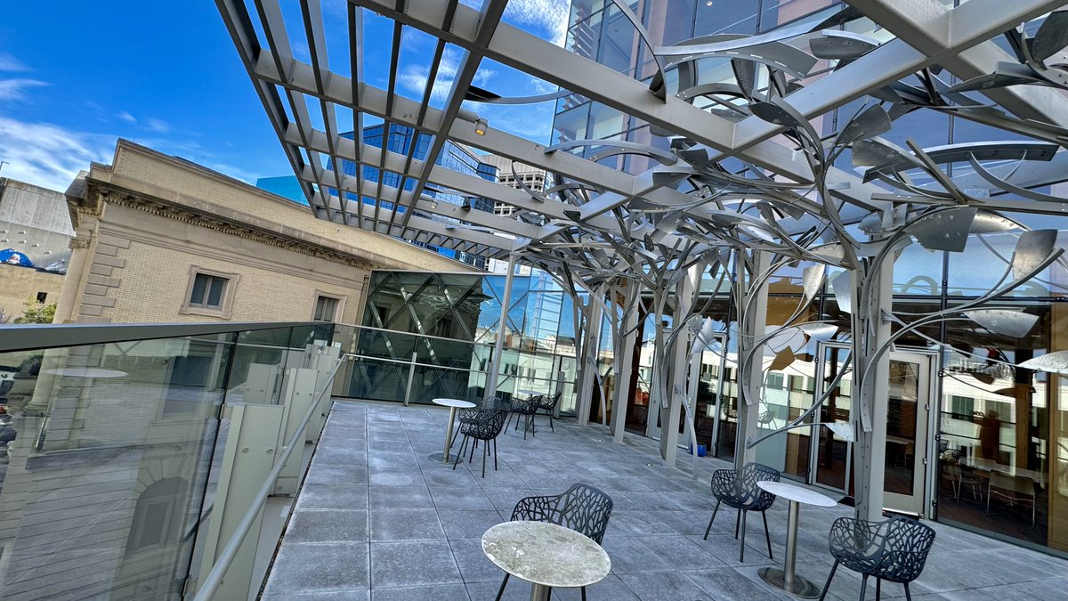 Longing for those sun-kissed balcony days? Us too! Warmer days are coming! Plan your springtime escape to The Slover, where sunshine and breathtaking views of downtown Norfolk await on our 3rd and 6th-floor terraces. 

Learn more at sloverlibrary.com/events.
#Venue #events