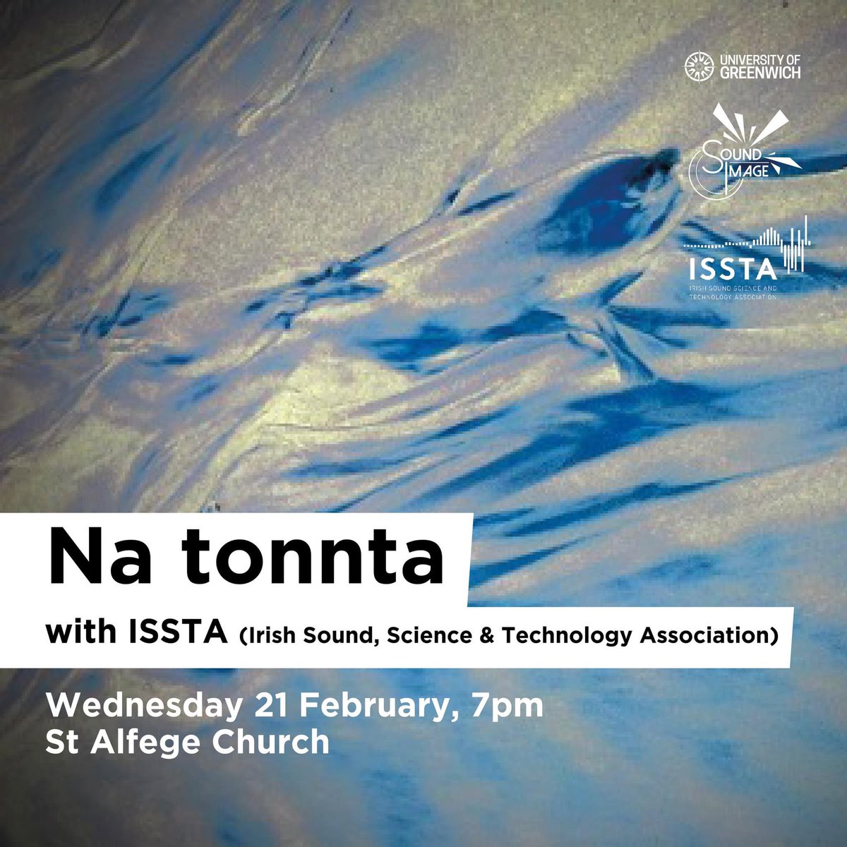 Join us on 21/02 for our next #loudspeakerorchestra concert “Na tonnta”!

Translating as “the waves”, ISSTA (Irish Sound Science and Technology Association) presents an eclectic evening of Irish Electronic and Electroacoustic Music.

BOOK NOW ➡️ eventbrite.co.uk/e/loudspeaker-…