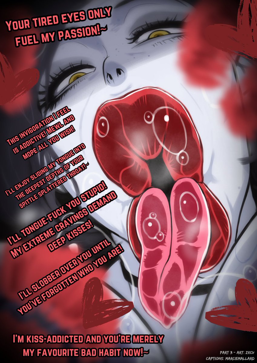 Dimitrescu deep kissing~

#hentai #captionedit #extremekissing #nsfw