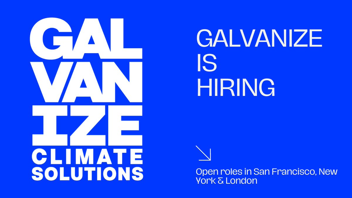 We believe there has never been a better time to work in climate investment. In our view, the energy transition is here and happening faster than forecasted in part because the economic imperative is compelling and profound. Galvanize is currently hiring across several teams,…