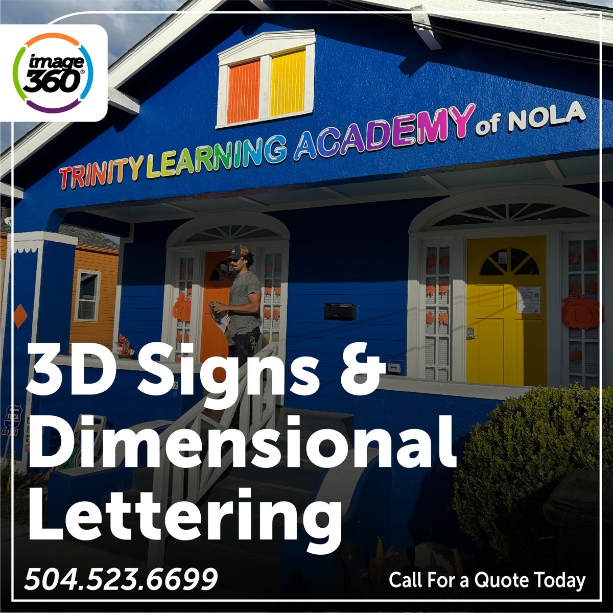 "Elevate your brand with our dimensional and 3D signs! 🌟 Stand out in a three-dimensional world and leave a lasting impression. Your business deserves to be seen in a whole new dimension! 🔍✨