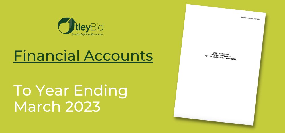 Otley Business Improvement District’s (BID) Financial Accounts to ending March 2023 are now available: otleybid.co.uk/financial-acco… For any questions please contact us via email info@otleybid.co.uk or come along to our next Monthly Drop In Session on Thu 7 Mar at @therookeryotley