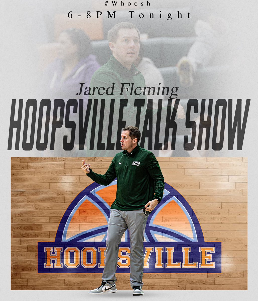 Our very own Coach Fleming will be joining the nationally recognized DIII basketball talk show: Hoopsville. Hosted by Dave McHugh, the program will broadcast live online Monday night between 6-8 p.m. CT on the D3hoops.com website #Whoosh #diiihoops @d3hoopsville