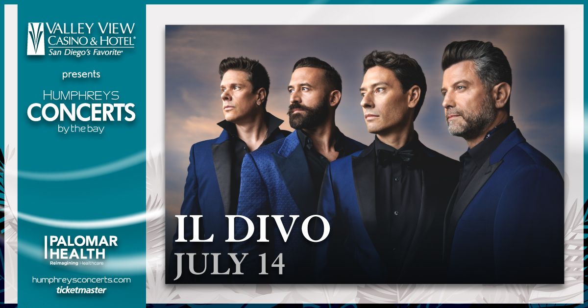Join us for the unforgettable voices of Il Divo – XX 20th Anniversary Tour on July 14. Tickets on sale this Friday, Febuary 9 at 10:00 a.m. on Ticketmaster.com >> bit.ly/3SrkFxg