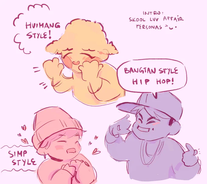 starting every day with intro: skool luv afair, inviting three dorks yet deeper into my heart 