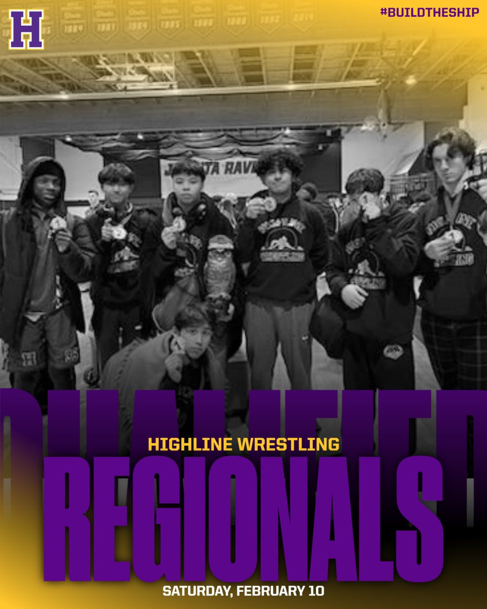 Congrats to our regional wrestling qualifiers! 1st place finishers: Gionni, Salai, Lamarion & Logan. 2nd place finishers: Thomas, Martin & Gio. Kyro (not pictured) qualified for the girls' tournament. Logan was named KingCo Athlete of the Year! @highlineschools
