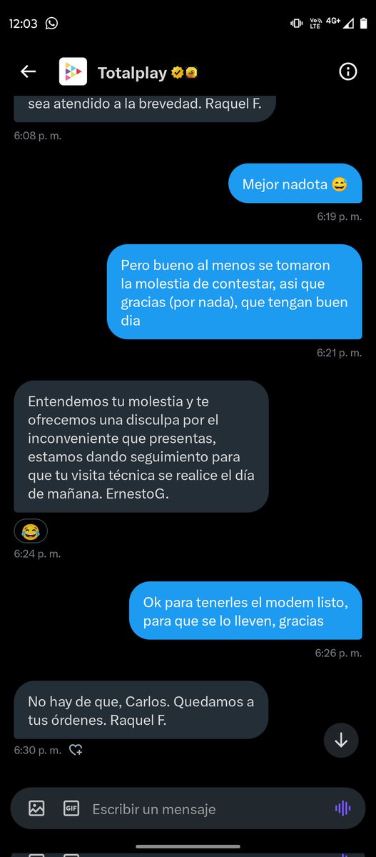 CarlosBeardy's tweet photo. @totalplaymx @seriedelcaribe_ 72 hrs sin internet y siguen dando largas, servicio de mierda JAJAJA https://t.co/BiD5eiFW4u