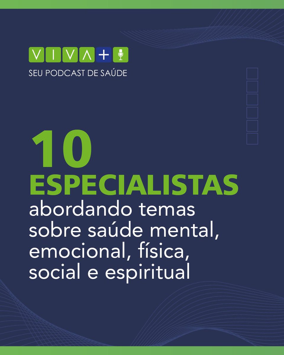 HAManaus's tweet photo. 🎙️ "Viva + Podcast" retorna em sua 2ª temporada, hoje 05/02! Explore escolhas conscientes para melhorar energia, imunidade e vitalidade. Junte-se a nós para diálogos enriquecedores e segredos para uma vida mais saudável. 🌟 
Ouça no Spotify, Youtube e Google Podcasts. https://t.co/9MElvxbWW4