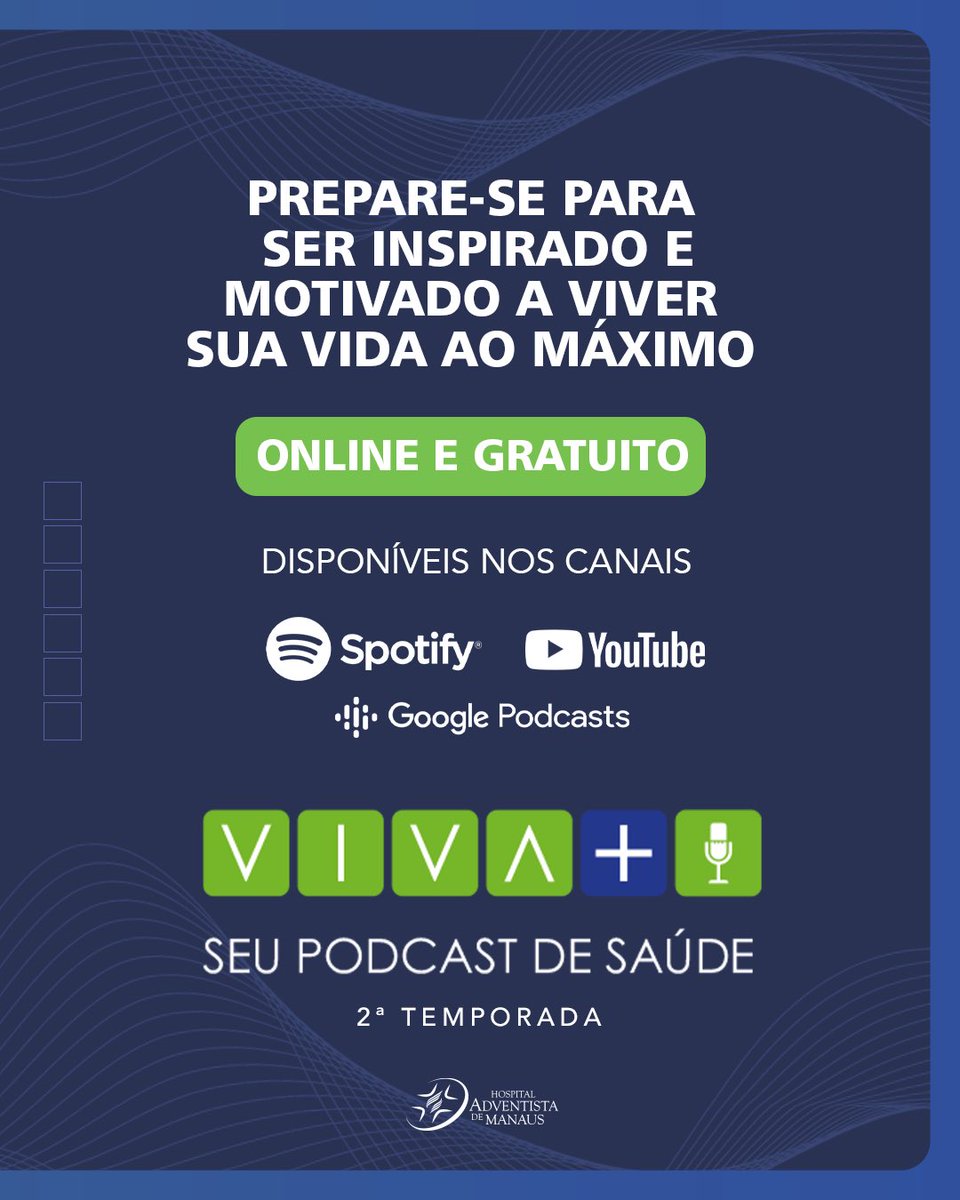 🎙️ "Viva + Podcast" retorna em sua 2ª temporada, hoje 05/02! Explore escolhas conscientes para melhorar energia, imunidade e vitalidade. Junte-se a nós para diálogos enriquecedores e segredos para uma vida mais saudável. 🌟 
Ouça no Spotify, Youtube e Google Podcasts.