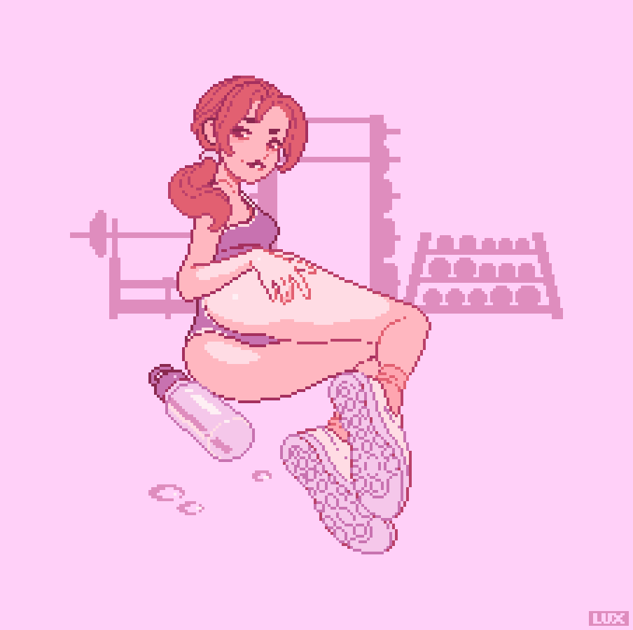 「would you be her workout buddy?  」|Luxのイラスト