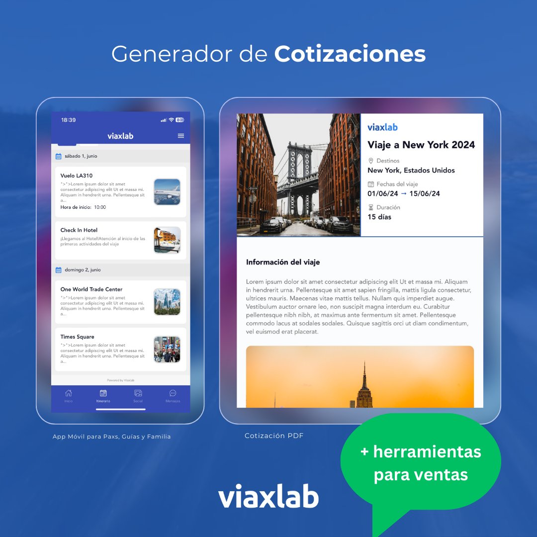 ViaxlabES's tweet photo. ¡Ahora más herramientas para ventas! 💯
con el generador automático de cotizaciones y otras nuevas funcionalidades puedes potenciar tus ventas con Viaxlab para este 2024.

Conoce más en https://t.co/NRm06QM7T4 https://t.co/Tv3HhV28pO