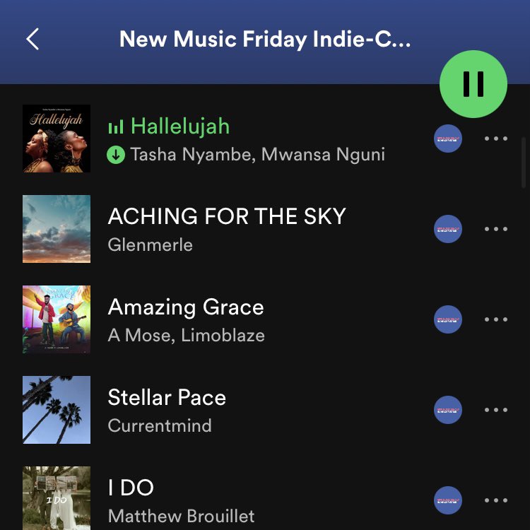 Thank you One Big Family for adding my new song “Hallelujah” to your “New Music Friday Indie Christian” playlist 🙏🏾🙌🏾

open.spotify.com/playlist/16qMX…