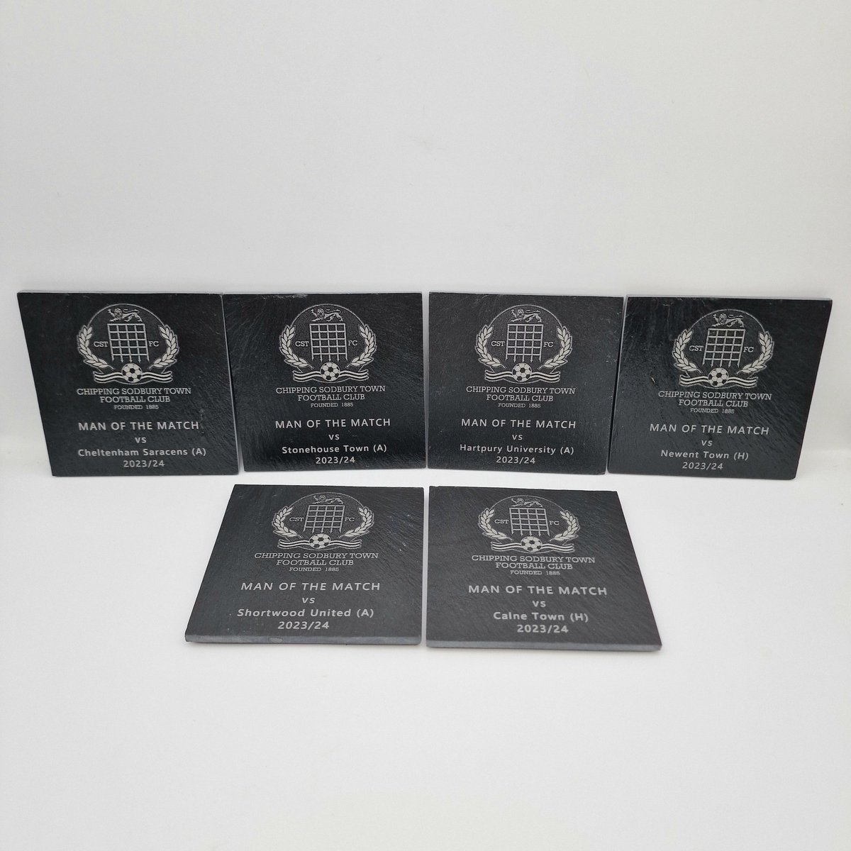 ANOTHER 6 MAN OF THE MATCH AWARDS FOR CHIPPING SODBURY FC🏆⚽️ 

If you would like these for your sports club, get in touch via direct message or via email:
sales@madetoengrave.co.uk, we will be happy to help :) 

Good luck with the rest or the season Chipping Sodbury Town FC ⚽️