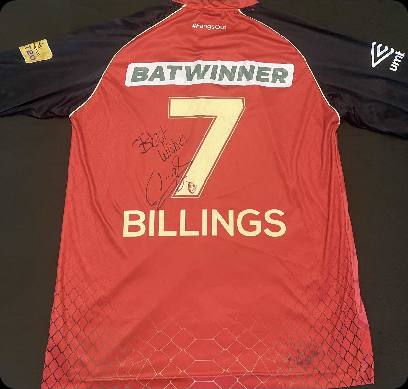 Tom Vickery (@tvickers1) on Twitter photo A huge thank you to <a href="/sambillings/">Sam Billings</a> for very kindly donating a matchworn <a href="/TheDesertVipers/">Desert Vipers</a> shirt for me to auction off for the <a href="/as9foundation/">Adam Stansfield foundation</a> please reply or DM me with a bid. Ends Saturday 8PM.
Thank you to <a href="/lintott23/">Jake Lintott</a> for organising this fantastic item ❤️🏏 A huge thank you to <a href="/sambillings/">Sam Billings</a> for very kindly donating a matchworn <a href="/TheDesertVipers/">Desert Vipers</a> shirt for me to auction off for the <a href="/as9foundation/">Adam Stansfield foundation</a> please reply or DM me with a bid. Ends Saturday 8PM.
Thank you to <a href="/lintott23/">Jake Lintott</a> for organising this fantastic item ❤️🏏