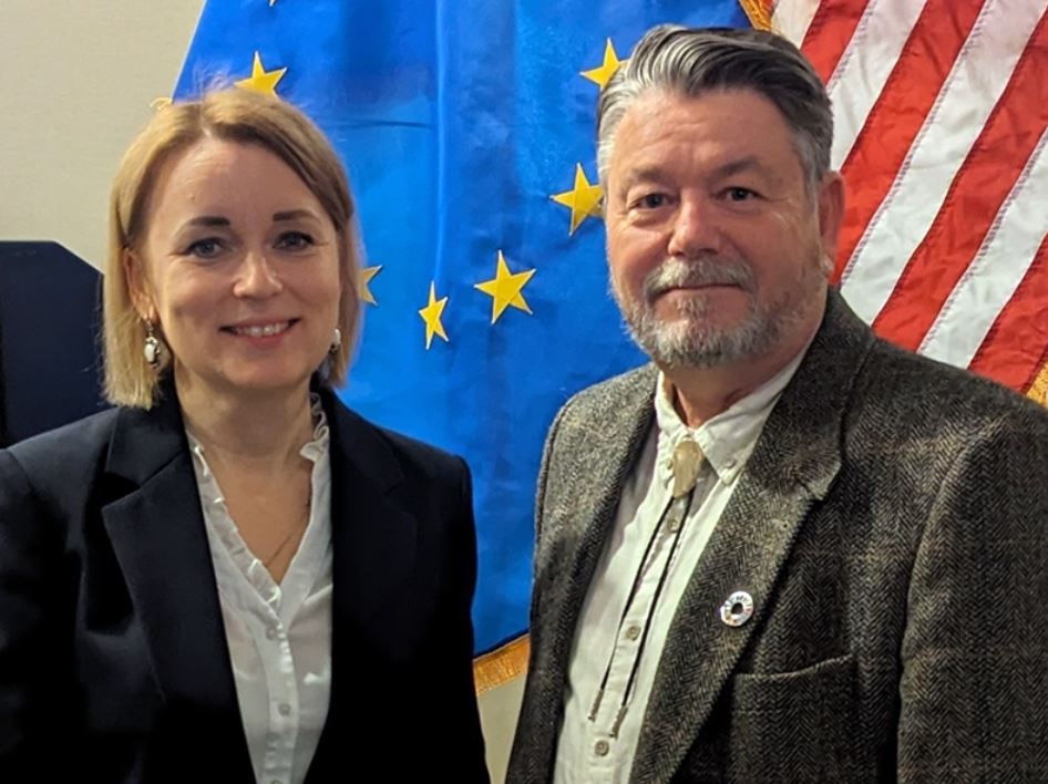 U of A Engineering (@uofa_engr) on Twitter photo Marty Matlock, <a href="/UarkBENG/">Bio-Agri Engineer</a>, co-facilitated an ag green trade discussion with U.S. and EU in D.C. on Jan. 31. The discussions centered on understanding the sustainability outcomes from U.S. production of grains that EU nations import for animal feed.
Read: engineering.uark.edu/news.php?id=69… Marty Matlock, <a href="/UarkBENG/">Bio-Agri Engineer</a>, co-facilitated an ag green trade discussion with U.S. and EU in D.C. on Jan. 31. The discussions centered on understanding the sustainability outcomes from U.S. production of grains that EU nations import for animal feed.
Read: engineering.uark.edu/news.php?id=69…