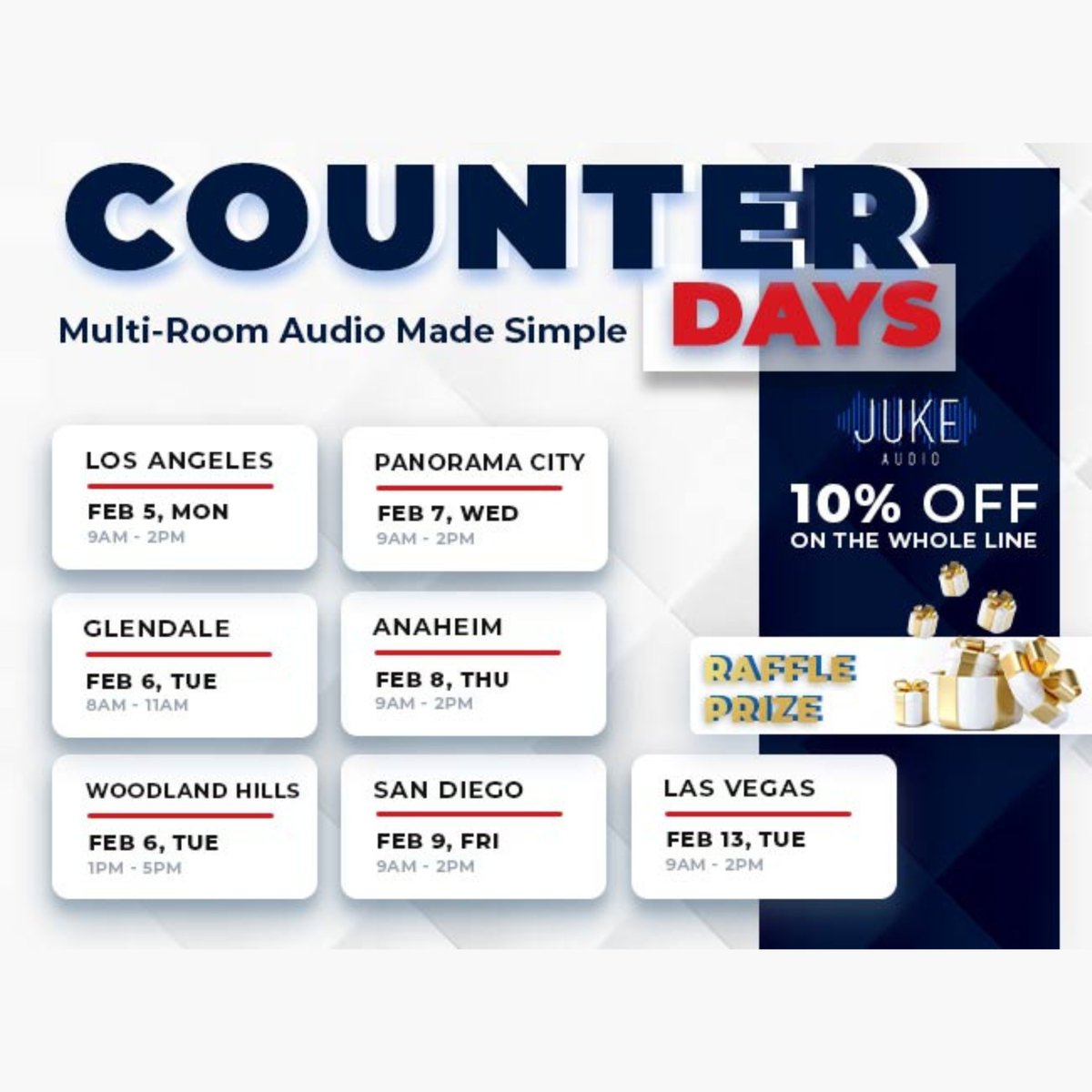 koaedi's tweet photo. Win a FREE Juke+ from Juke Audio! Stop by our KOA stores &amp; get 10% off + a chance to win a JUKE+! 
Attendance @ counter day is mandatory to enroll in #giveaway! 

#raffle #prize #audio #audiophiles #integrators #AV #audiovideo  #music #streamers #musicstreaming #musicstreamers https://t.co/Xke6mt8V3z