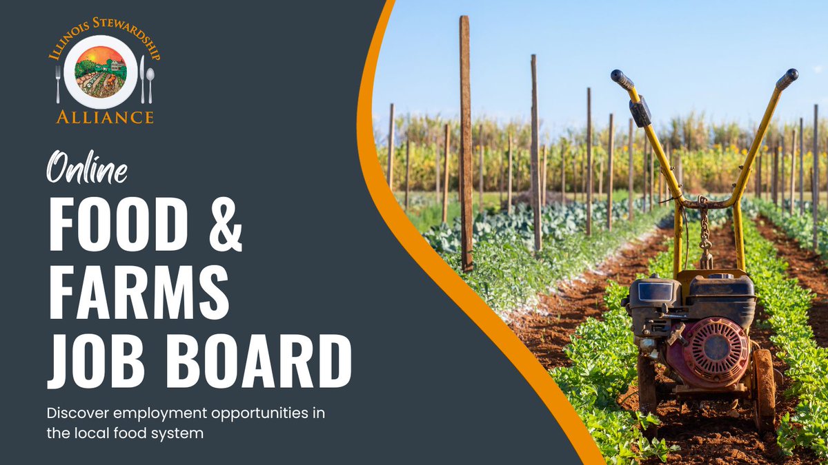 We have several new positions that have been posted on our Food & Farms Job Board. Opportunities working with our friends at @ChiFoodPolicy, @LandConnection, and @GreenCityMarket. Check them out: ilstewards.org/food-farm-job-…