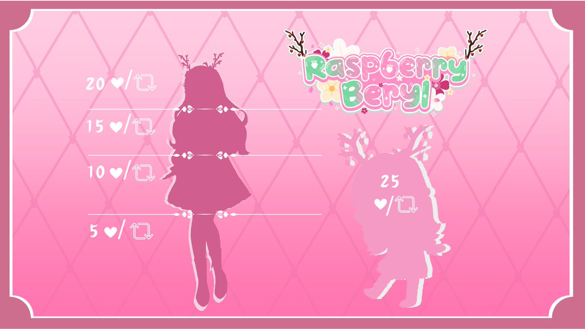 Raspberry_Beryl's tweet photo. ˖⁺‧₊˚ ˚₊‧⁺˖✮--------Design Reveal--------✮˖⁺‧₊˚ ˚₊‧⁺˖

✨🌸It's time to reveal my vtuber design! 🌸✨

🩷and🔁to reveal my form! ^-^

#vtuber #vtuberdebut #vtuberdesignreveal #VTuberUprising #ENVtuber #VTuberEN https://t.co/f4sntp9LGC