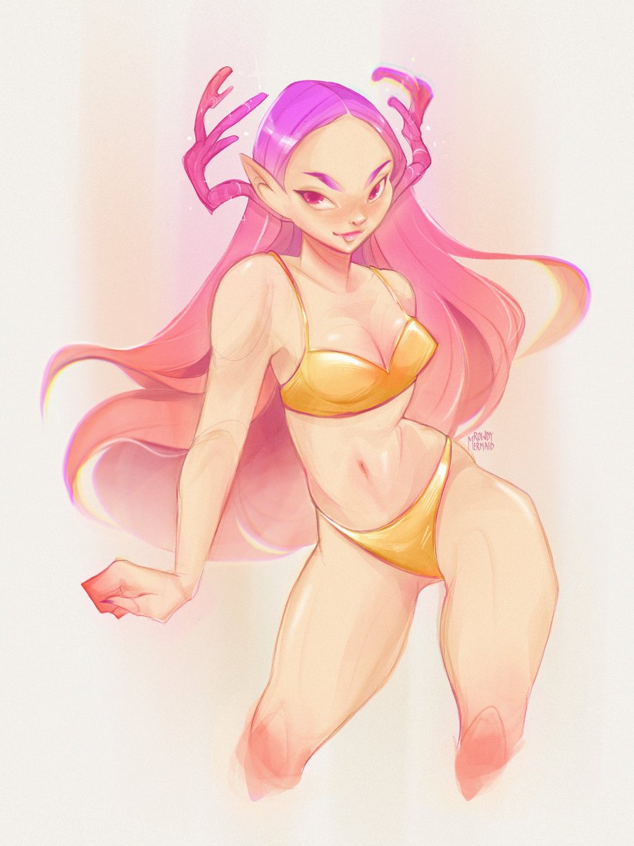 Lilac Coral Fungus for my second prompt on #funguary ! I'm so tempted to get more creative with the Turkey tail mushroom next!!