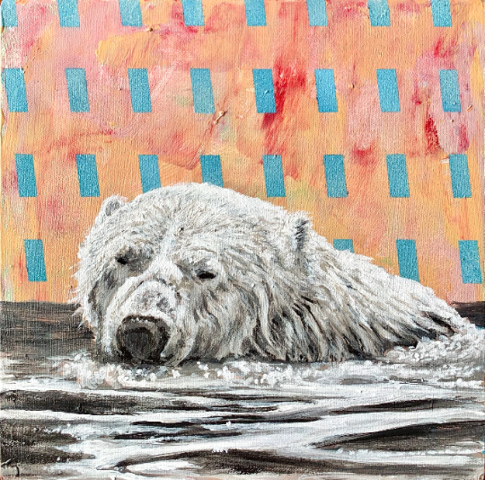 BrianLongfield's tweet photo. Swimming polar bear
Acrylic on canvas
10.875x10.875
2022
https://t.co/Ig0MESUcEg
(or link in bio)
#animalart #polarbear #contemporarypainting #animalcreatives #samoyed #contemporaryartist #abstractpainting #animaldrawing #landscapepainting #modernpainting #acrylicpainting https://t.co/dxtfPOhYd6