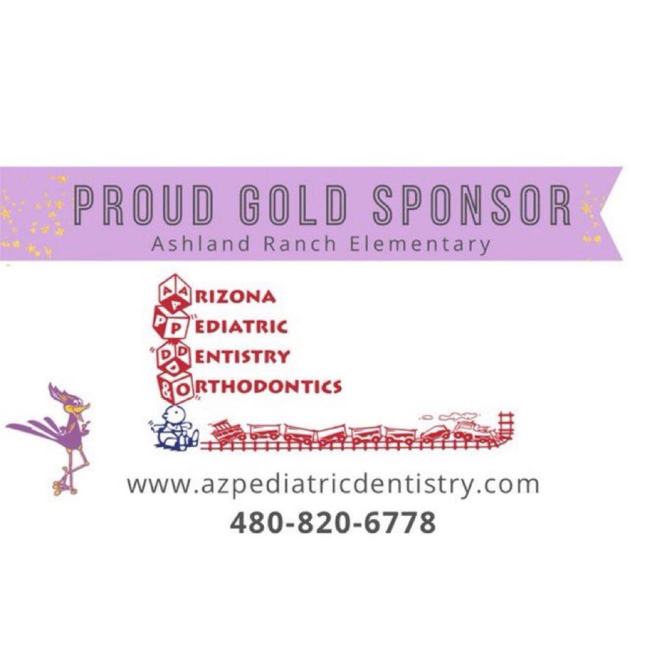 Thank you to our Proud Gold Level Sponsor || Arizona Pediatric Dentistry and Orthodontics || We appreciate you sponsoring Ashland Ranch. ✨ Visit azpediatricdentistry.com or contact (480) 820-6778  for more info.