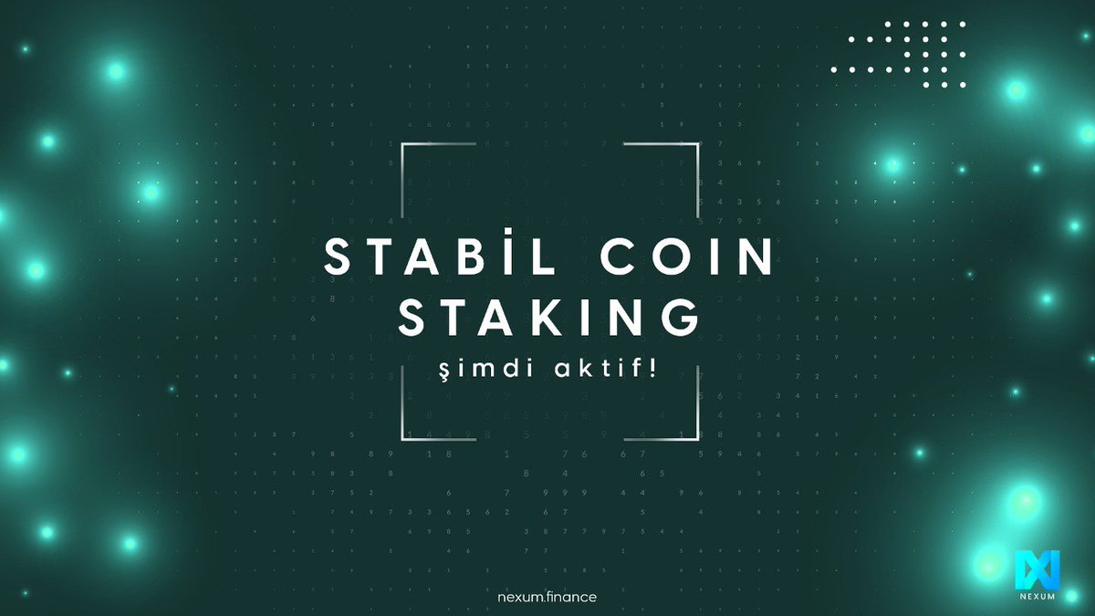 NEXM Staking işlemlerinden sonra Stablecoin Staking işlemlerinin de aktif olduğunu duyurmaktan mutluluk duyuyoruz! 

Staking sayfamızı ziyaret edin: 
nexum.finance