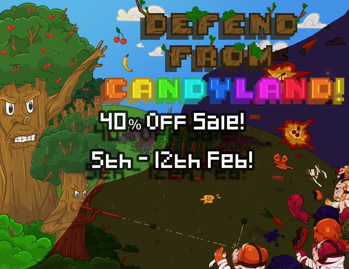 MIPixelStudios's tweet photo. ๐จ Sweet Savings Alert! ๐ญ๐ Defend from Candyland! is now 40% off on Steam! Dive into challenging tower defense, shape paths, and conquer the candy invasion. Hurry, the sugary sale ends on February 12th, 2024! ๐น๐ณ #DefendFromCandyland #SteamSale #IndieGame #GamingCommunity https://t.co/lCHJhZNWiq